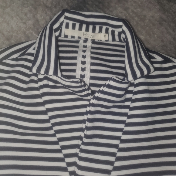 Navy stripped cardigan size 2 - Picture 6 of 6